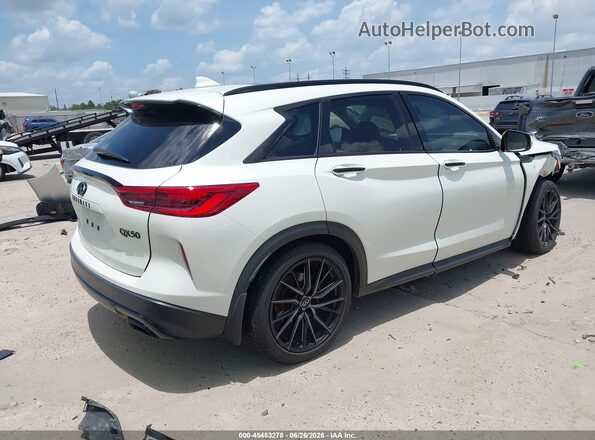 3PCAJ5M10LF113695 2020 INFINITI QX50 White უკანა მარჯვენა