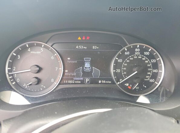 3PCAJ5M11KF106978 2019 INFINITI QX50 Серый Вид щитка приборов