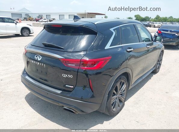 3PCAJ5M13LF108815 2020 INFINITI QX50 Black Задня права чверть