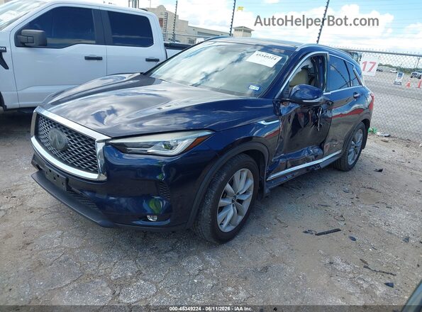 3PCAJ5M17KF107889 2019 INFINITI QX50 Blue Vista tres cuartos delantera izquierda