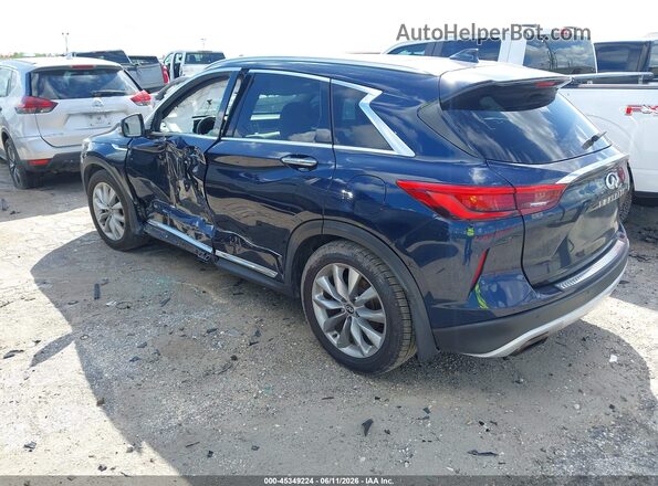3PCAJ5M17KF107889 2019 INFINITI QX50 Blue Trasero izquierdo