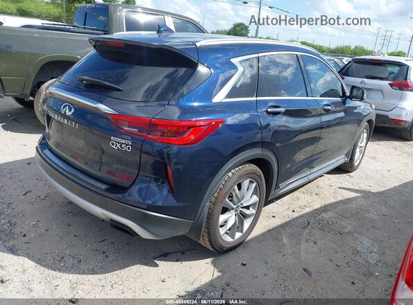 3PCAJ5M17KF107889 2019 INFINITI QX50 Blue Trasero derecho