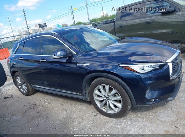 3PCAJ5M17KF107889 2019 INFINITI QX50 Blue Vista interior trasera