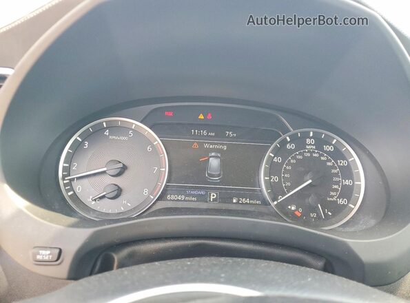 3PCAJ5M17KF118911 2019 INFINITI QX50 White Widok zestawu wskaźników