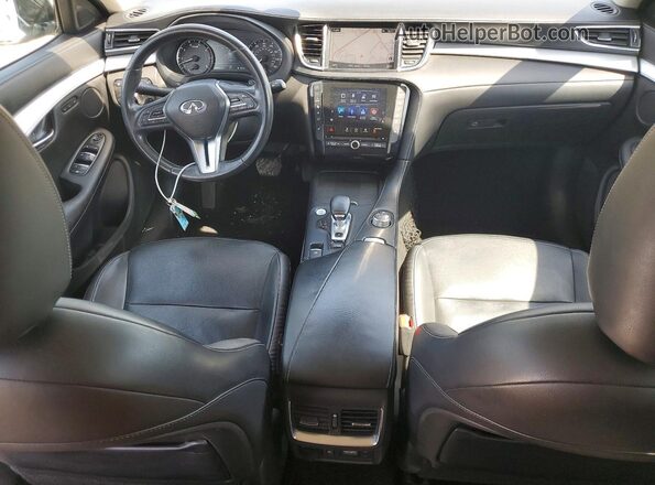 3PCAJ5M17KF118911 2019 INFINITI QX50 White Widok deski rozdzielczej