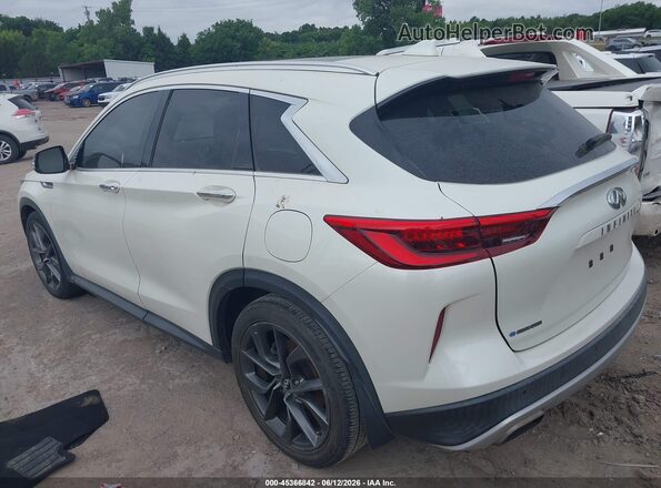 3PCAJ5M17KF120075 2019 INFINITI QX50 White უკანა მარცხენა