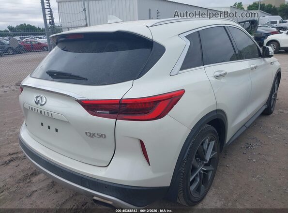 3PCAJ5M17KF120075 2019 INFINITI QX50 White უკანა მარჯვენა