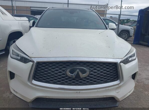 3PCAJ5M17KF120075 2019 INFINITI QX50 White ხელსაწყოთა პანელის ხედი