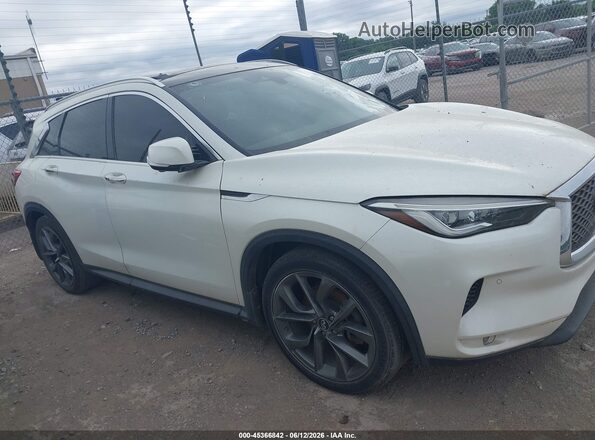 3PCAJ5M17KF120075 2019 INFINITI QX50 White უკანა სალონის ხედი
