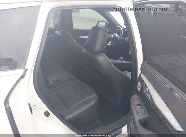 3PCAJ5M17KF120075 2019 INFINITI QX50 White VIN კოდის სტიკერის ხედი
