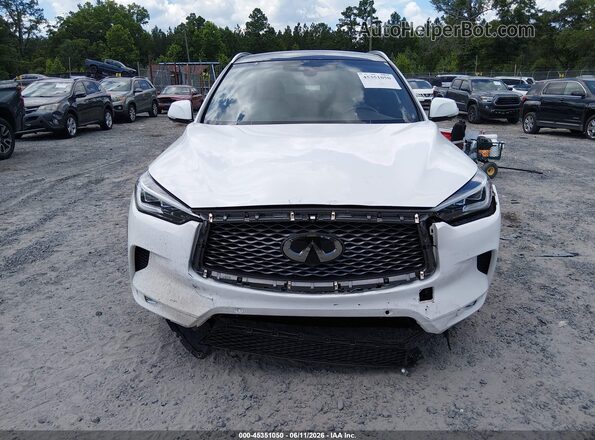 3PCAJ5M17KF124451 2019 INFINITI QX50 White Widok wnętrza z tyłu