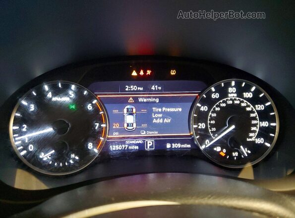 3PCAJ5M17KF137636 2019 INFINITI QX50 Black Widok zestawu wskaźników