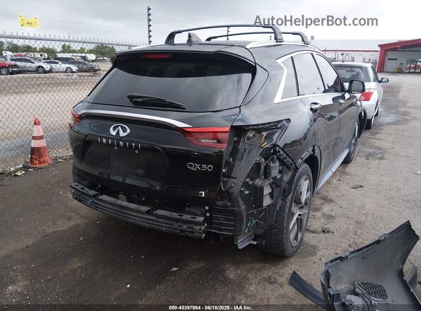 3PCAJ5M18KF100224 2019 INFINITI QX50 Black Հետևի աջ