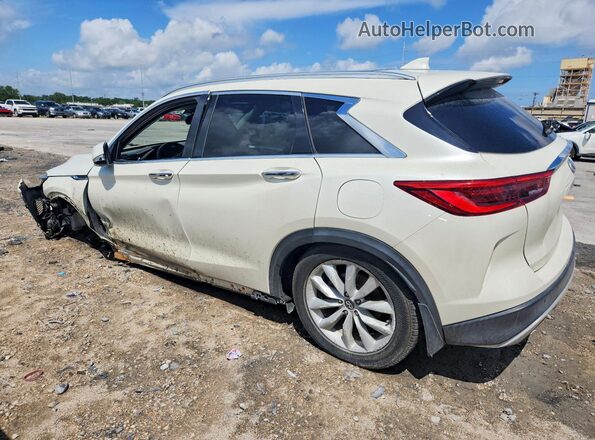3PCAJ5M18KF101616 2019 INFINITI QX50 Белый Задняя левая четверть