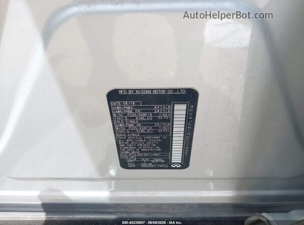 3PCAJ5M19KF119851 2019 INFINITI QX50 Silver Շարժիչի բաժամունքի տեսք