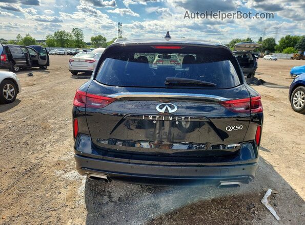 3PCAJ5M19LF106597 2020 INFINITI QX50 Black Вид ззаду