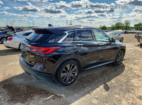 3PCAJ5M19LF106597 2020 INFINITI QX50 Black Задня права чверть
