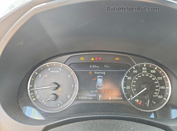 3PCAJ5M19LF106597 2020 INFINITI QX50 Black Вид щитка приладів