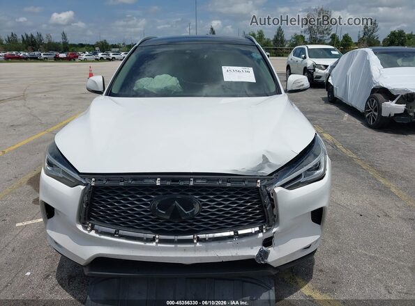 3PCAJ5M19LF111766 2020 INFINITI QX50 White Դիմացի տեսք