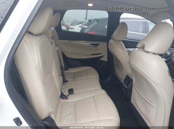 3PCAJ5M30KF132327 2019 INFINITI QX50 White VIN კოდის სტიკერის ხედი