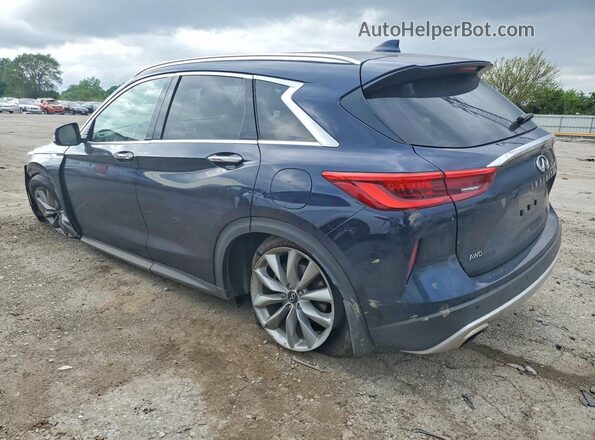 3PCAJ5M30LF114329 2020 INFINITI QX50 Синий Задняя левая четверть