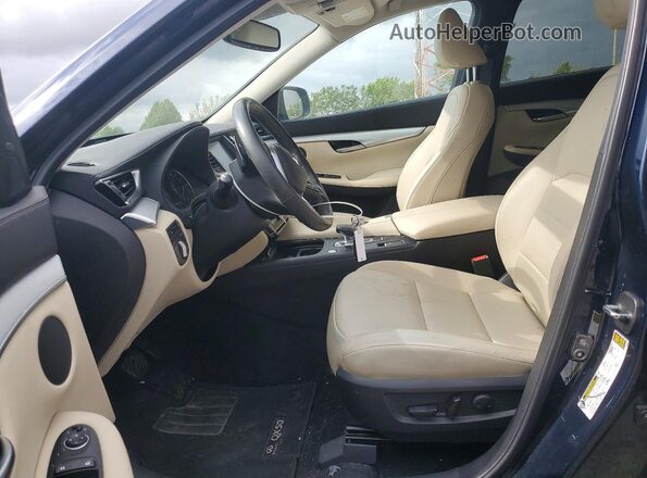3PCAJ5M30LF114329 2020 INFINITI QX50 Синий Вид салона спереди