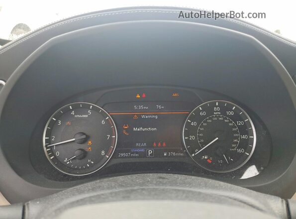 3PCAJ5M30LF114329 2020 INFINITI QX50 Синий Вид щитка приборов