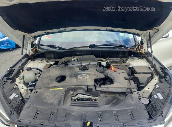3PCAJ5M31KF137813 2019 INFINITI QX50 White Widok komory silnika