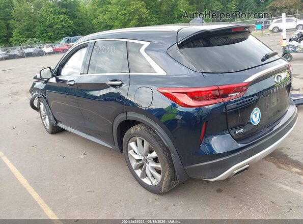 3PCAJ5M32KF145726 2019 INFINITI QX50 Синий Задняя левая четверть