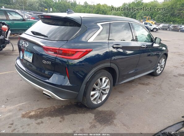 3PCAJ5M32KF145726 2019 INFINITI QX50 Синий Задняя правая четверть