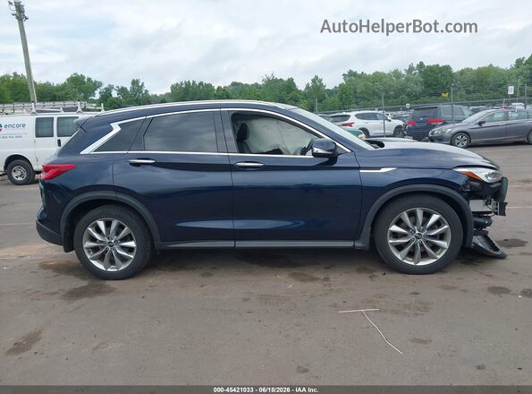 3PCAJ5M32KF145726 2019 INFINITI QX50 Синий Вид задней части салона