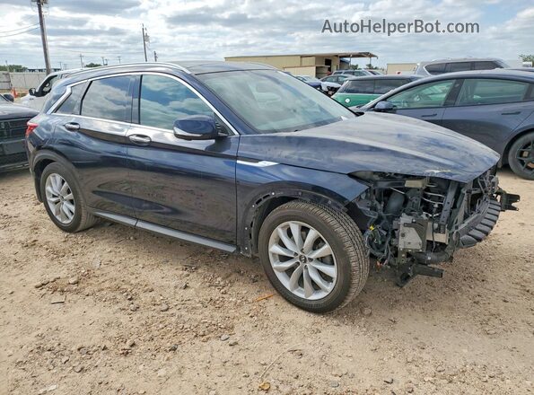 3PCAJ5M33KF100794 2019 INFINITI QX50 Blue Передня права чверть