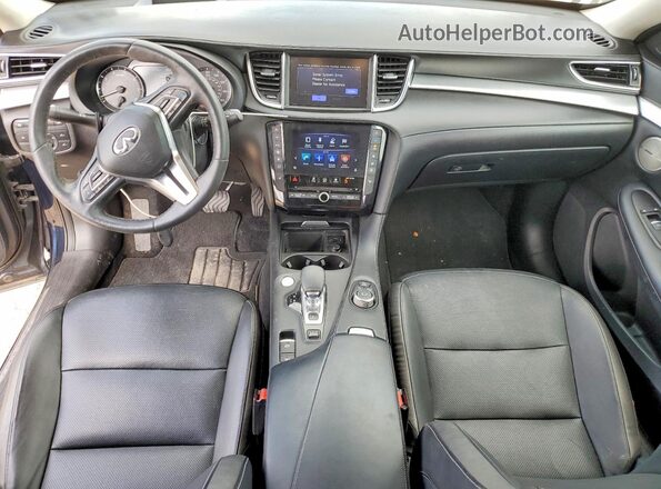 3PCAJ5M33KF100794 2019 INFINITI QX50 Blue Вид панелі приладів