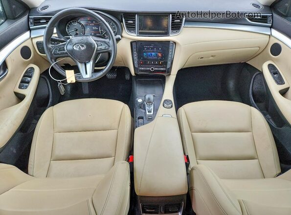 3PCAJ5M33LF111733 2020 INFINITI QX50 White Vista del salpicadero