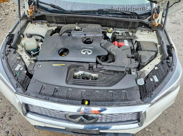 3PCAJ5M33LF111733 2020 INFINITI QX50 White Vista del compartimento del motor