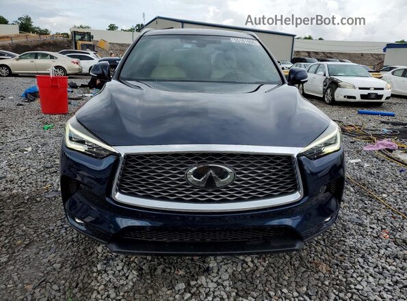 3PCAJ5M34KF130158 2019 INFINITI QX50 Blue Vista frontal