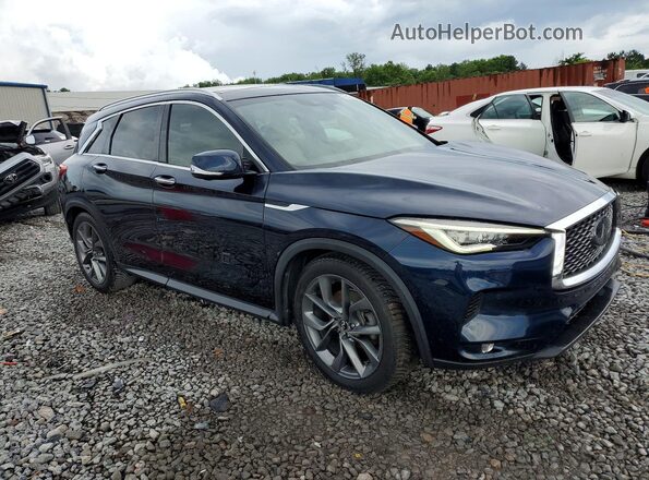 3PCAJ5M34KF130158 2019 INFINITI QX50 Blue Delantero derecho