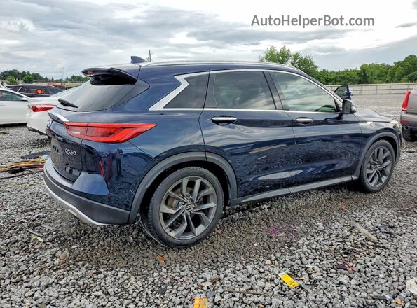 3PCAJ5M34KF130158 2019 INFINITI QX50 Blue Trasero derecho