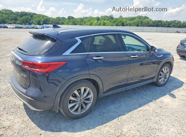 3PCAJ5M34KF144433 2019 INFINITI QX50 Blue Trasero derecho