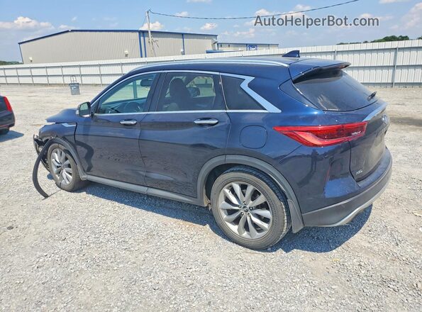 3PCAJ5M34KF144433 2019 INFINITI QX50 Blue Trasero izquierdo