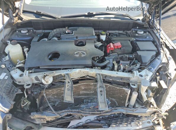 3PCAJ5M34KF144433 2019 INFINITI QX50 Blue Vista del compartimento del motor