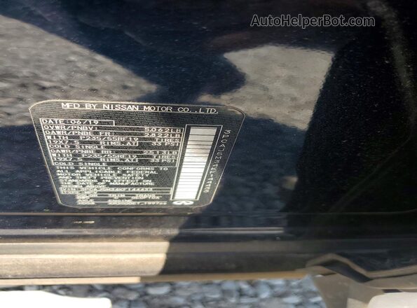 3PCAJ5M34KF144433 2019 INFINITI QX50 Blue Vista de la etiqueta del VIN