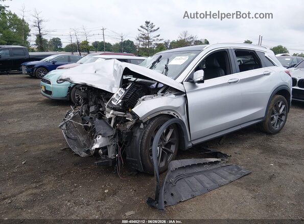 3PCAJ5M34KF147171 2019 INFINITI QX50 Silver წინა მარცხენა ხედი სამი მეოთხედიდან