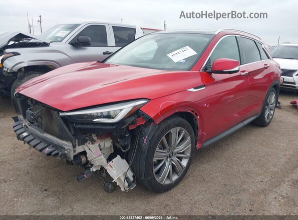 3PCAJ5M34LF102328 2020 INFINITI QX50 Красный Передняя левая четверть
