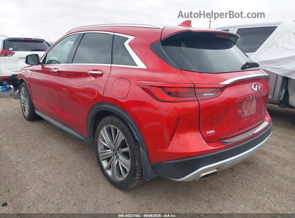3PCAJ5M34LF102328 2020 INFINITI QX50 Красный Задняя левая четверть