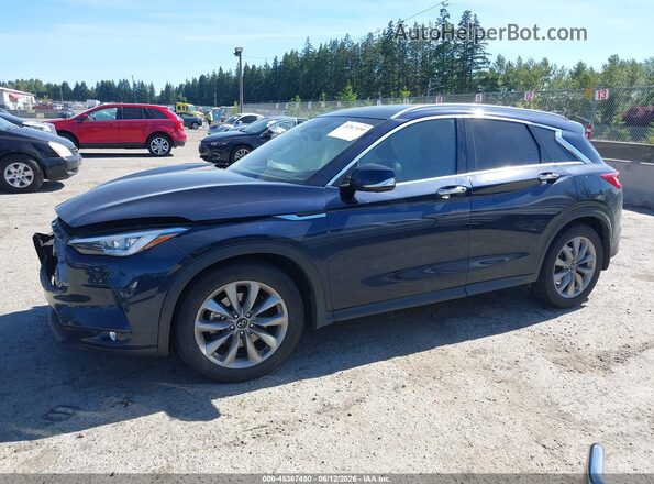 3PCAJ5M34LF119291 2020 INFINITI QX50 Dark Blue Панорамный вид салона 360°