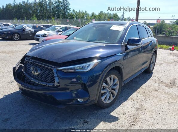 3PCAJ5M34LF119291 2020 INFINITI QX50 Dark Blue Передняя левая четверть