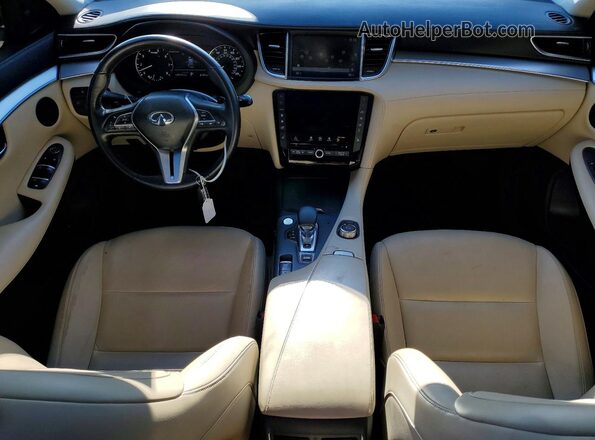 3PCAJ5M35LF111054 2020 INFINITI QX50 White Widok deski rozdzielczej