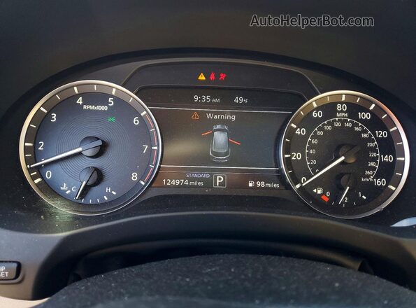 3PCAJ5M35LF111054 2020 INFINITI QX50 White Widok zestawu wskaźników