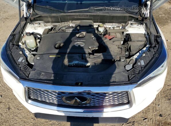 3PCAJ5M35LF111054 2020 INFINITI QX50 White Widok komory silnika